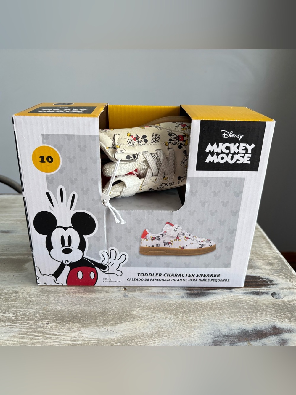 NWT Disney Mickey Mouse Toddler Boy Sneakers Size 10